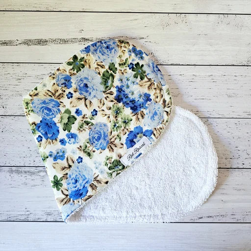 Blue Roses Burp Cloth