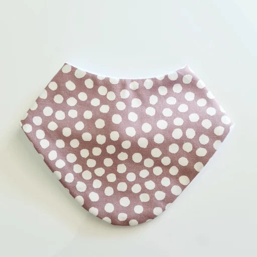 Blush Spots Bandana Dribble Bib