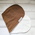 Brown Linen Burp Cloth