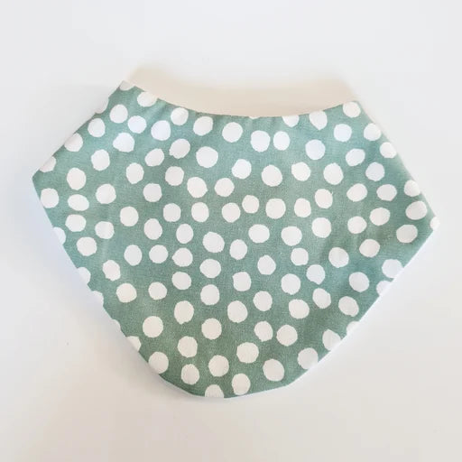 Mint Spots Bandana Dribble Bib