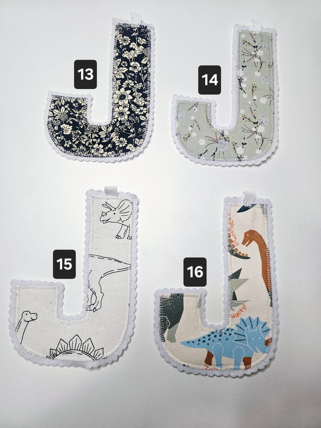 "J" ~ Letter Garland ~ Premade