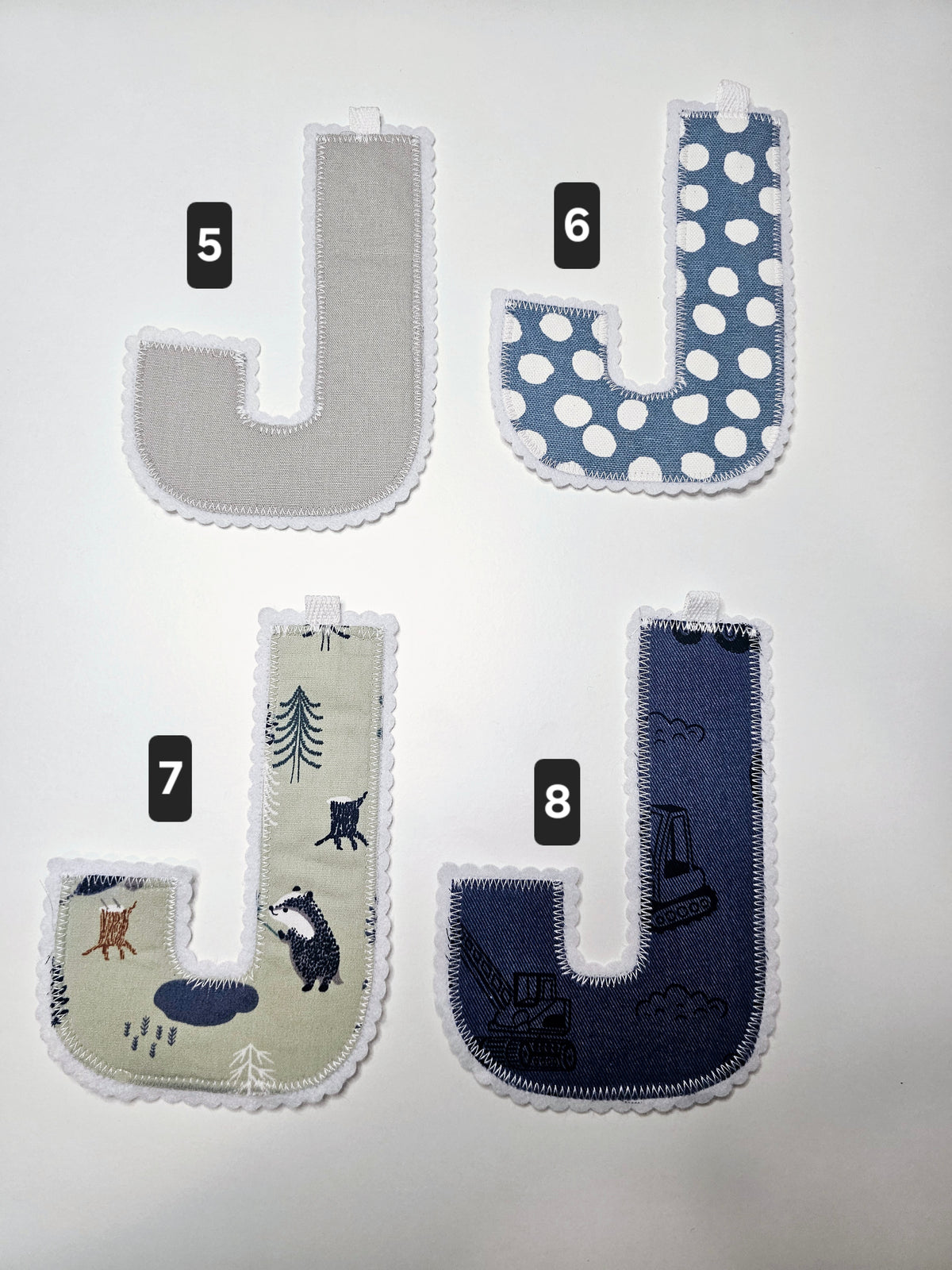"J" ~ Letter Garland ~ Premade