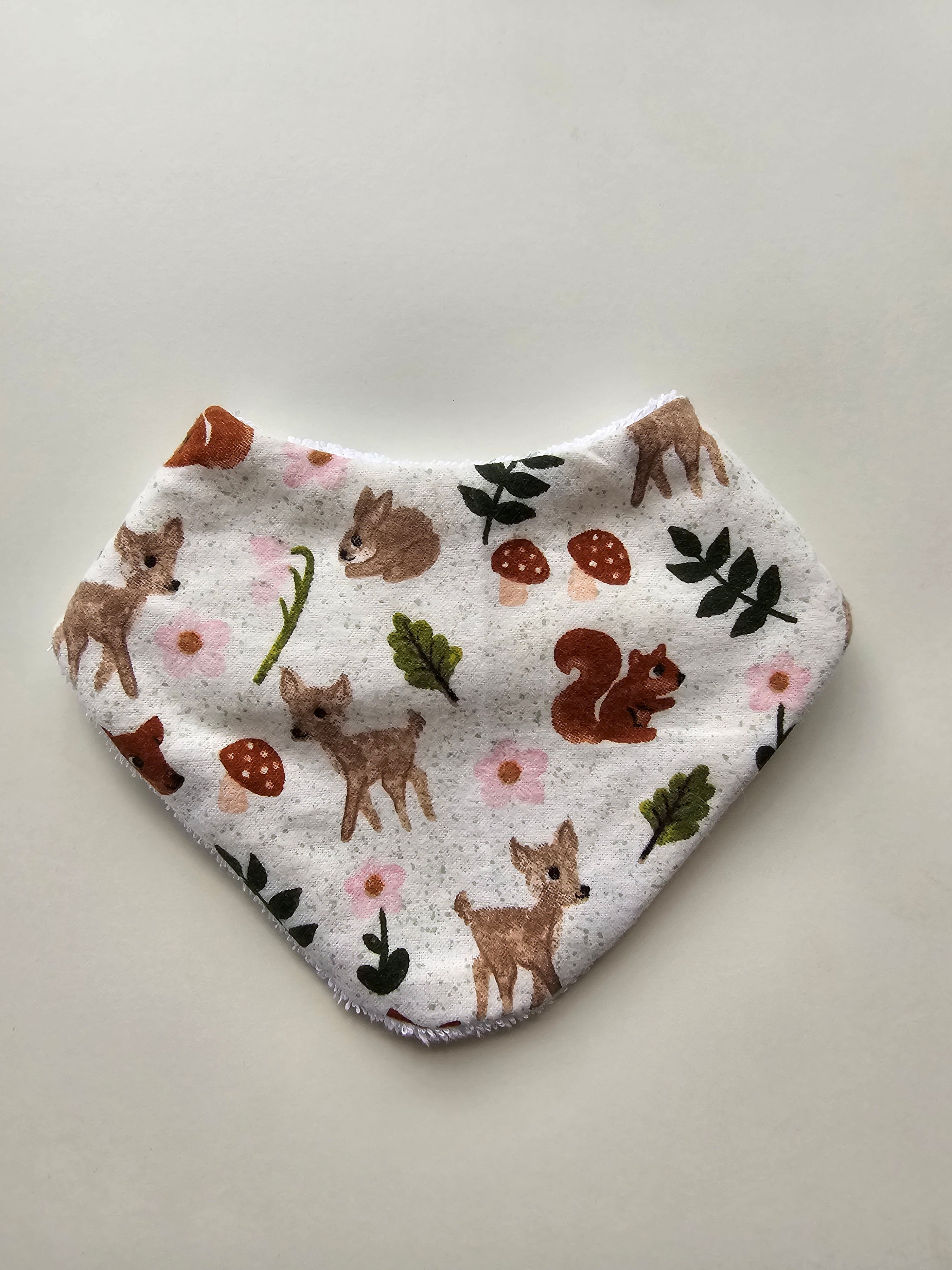 Flannelette Foraging Bandana Dribble Bib