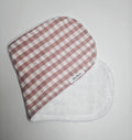 Pink Gingham Burp Cloth