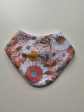 Retro Daisys Pink Bandana Dribble Bib