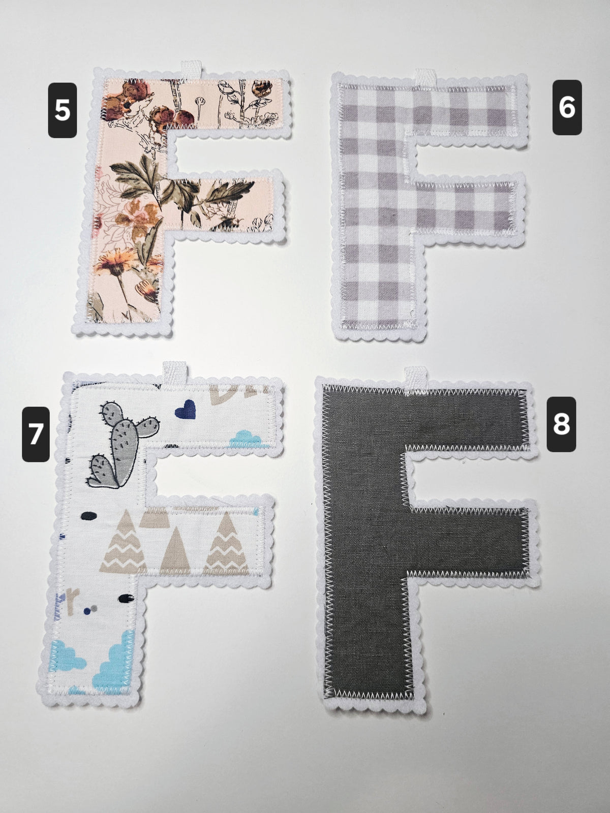 "F" ~ Letter Garland ~ Premade