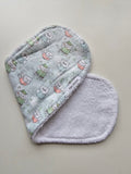 Flannelette Owls Burp Cloth