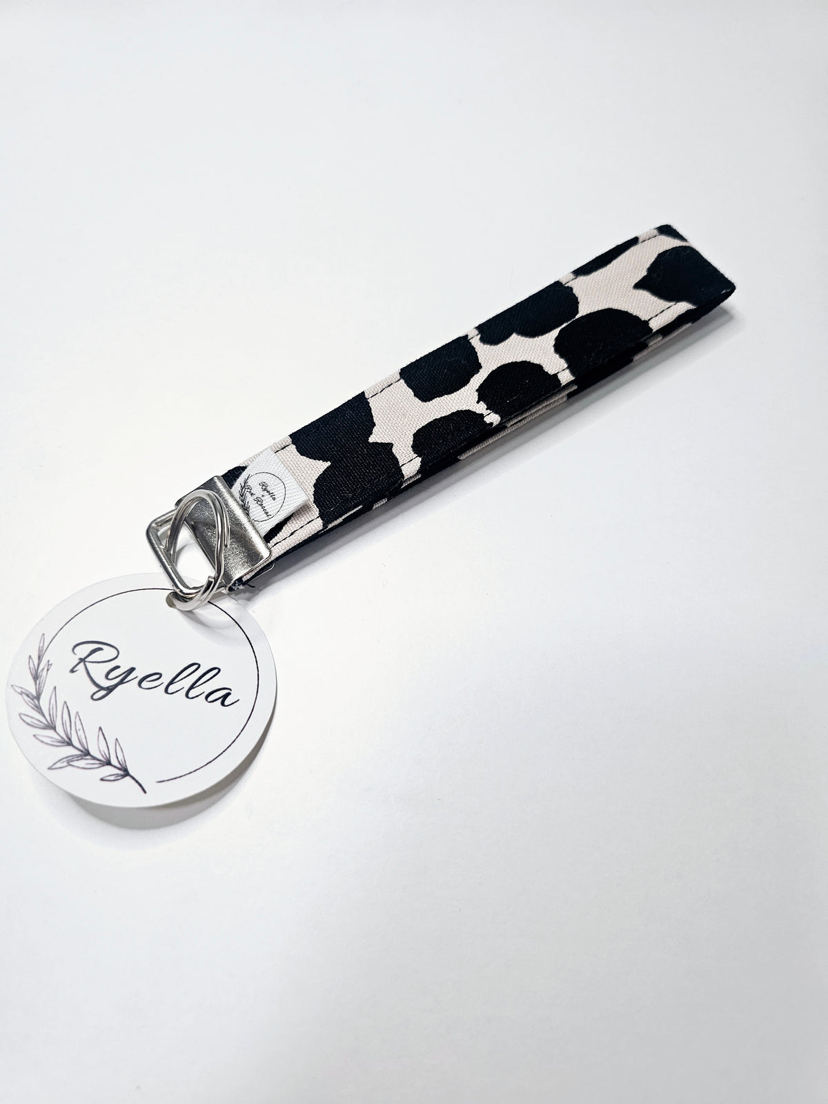 Black & Cream Wristlet
