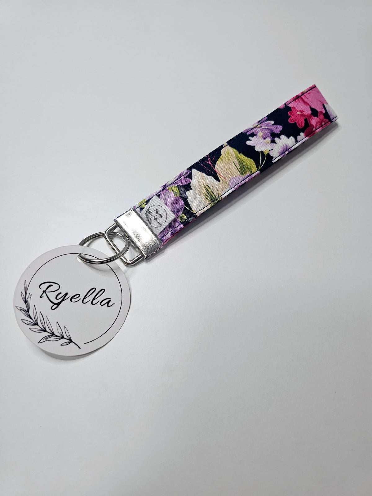 Navy Bloom Wristlet