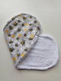 Flannelette Buzzy Bee Burp Cloth