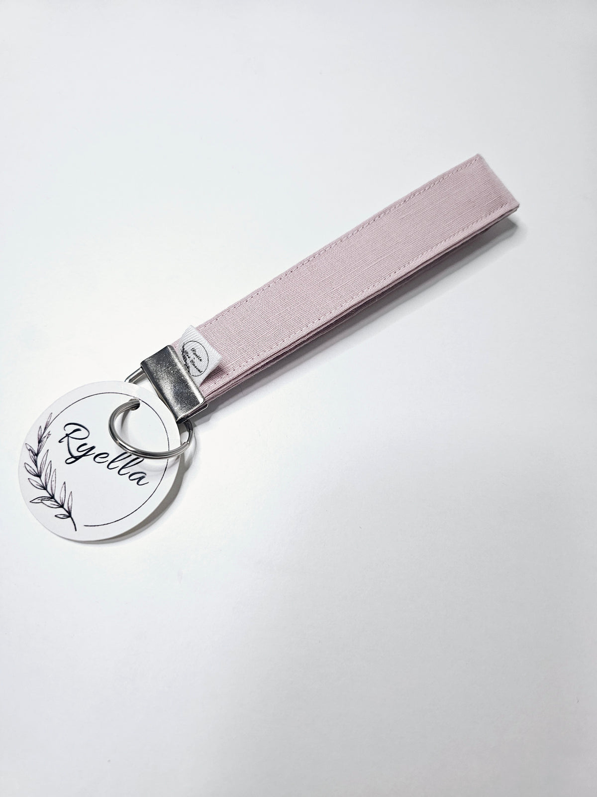 Blush Linen Wristlet