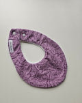 Purple Paisley Flat Bandana Dribble Bib