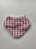 Blush Gingham Bandana Dribble Bib