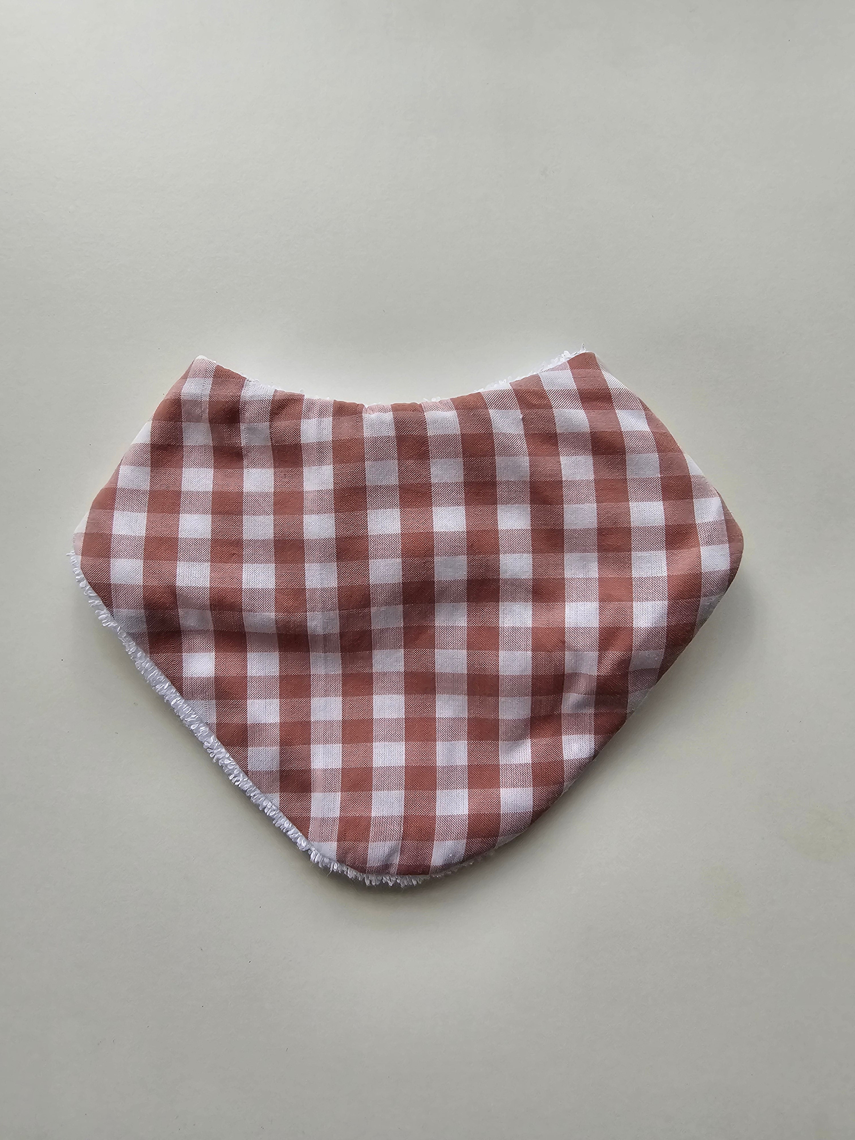 Blush Gingham Bandana Dribble Bib