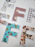 "F" ~ Letter Garland ~ Premade