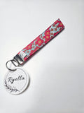 Shimmery Floral Wristlet