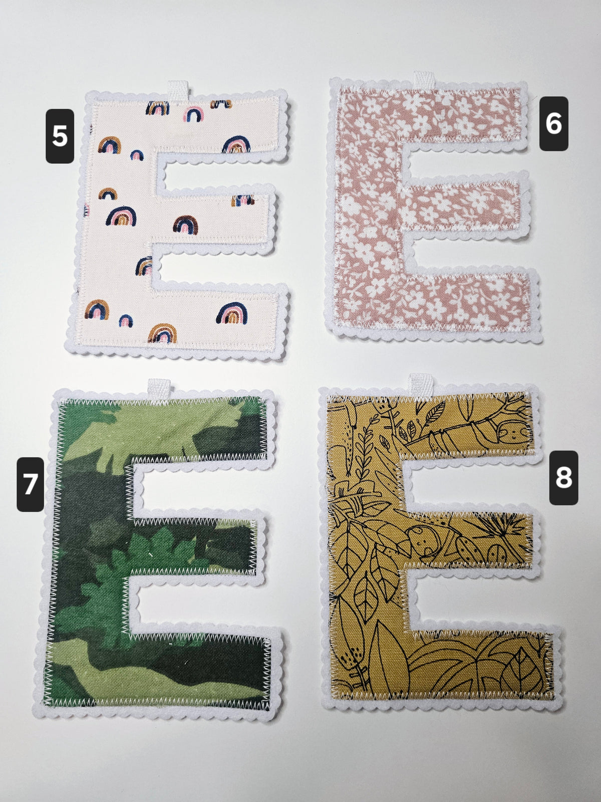 "E" ~ Letter Garland ~ Premade