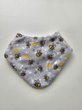 Flannelette Buzzy Bee Bandana Dribble Bib