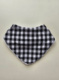 Black & White Gingham Bandana Dribble Bib