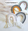 Custom Macrame Rainbow Wall Hanging - Made to order