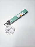 Mint Daisy's Wristlet