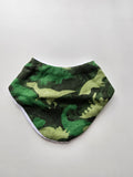 Flannelette Dinos Camo Bandana Dribble Bib