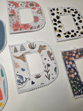 "D" ~ Made to Order ~ Letter Garland