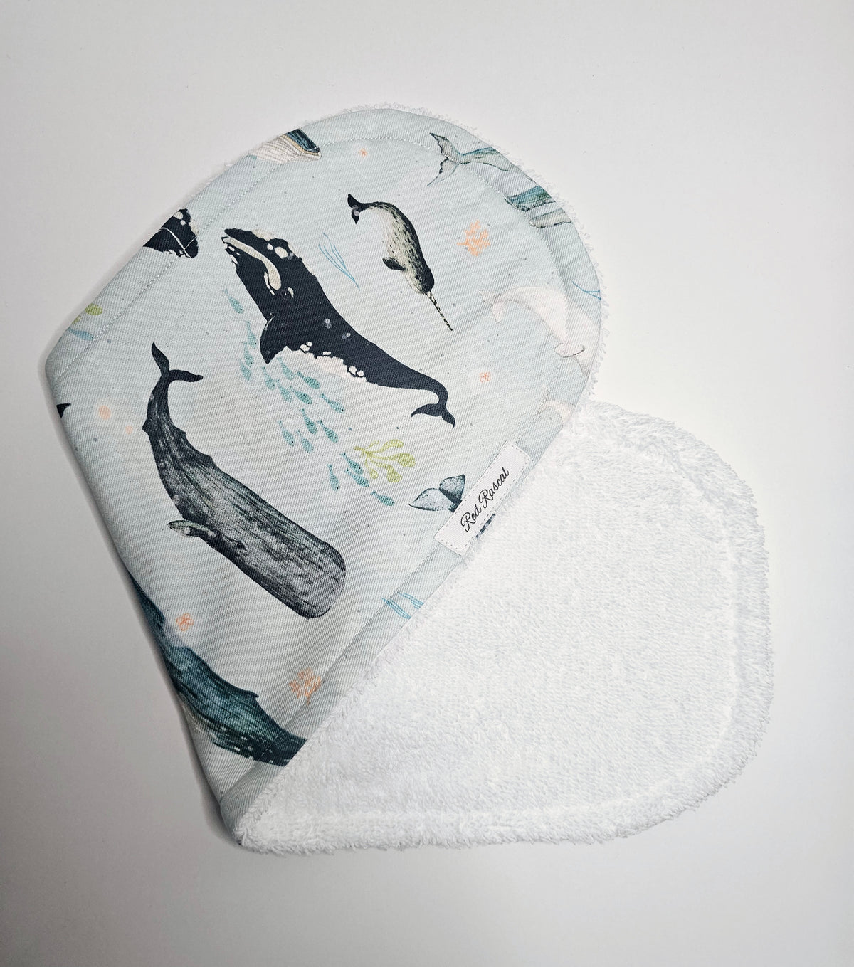 Whales Burp Cloth