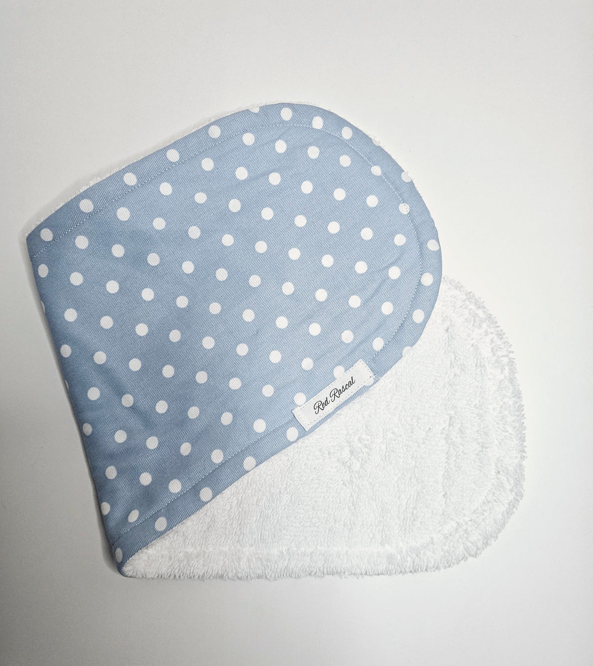 Baby Blue Spots Burp Cloth