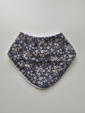 Navy Floral Bandana Dribble Bib