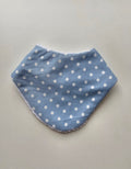 Baby Blue Spots Bandana Dribble Bib