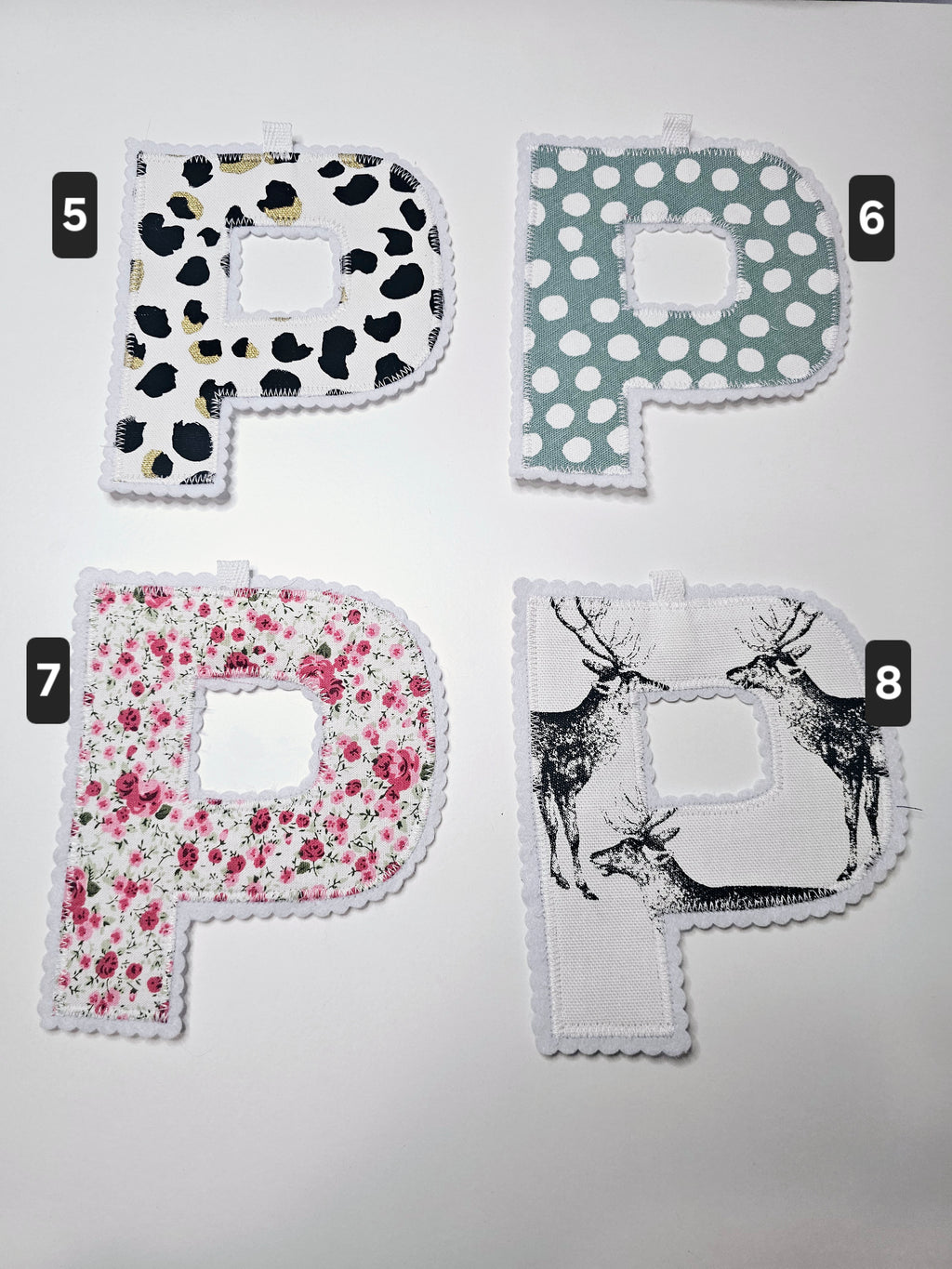 "P" ~ Letter Garland ~ Premade