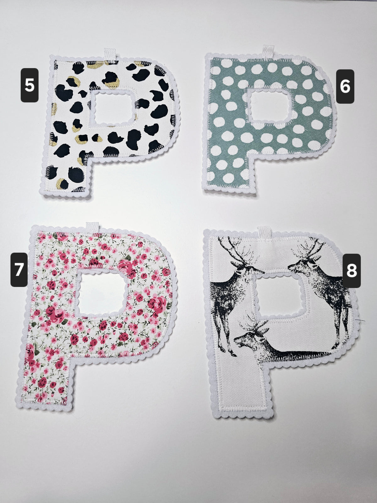"P" ~ Letter Garland ~ Premade