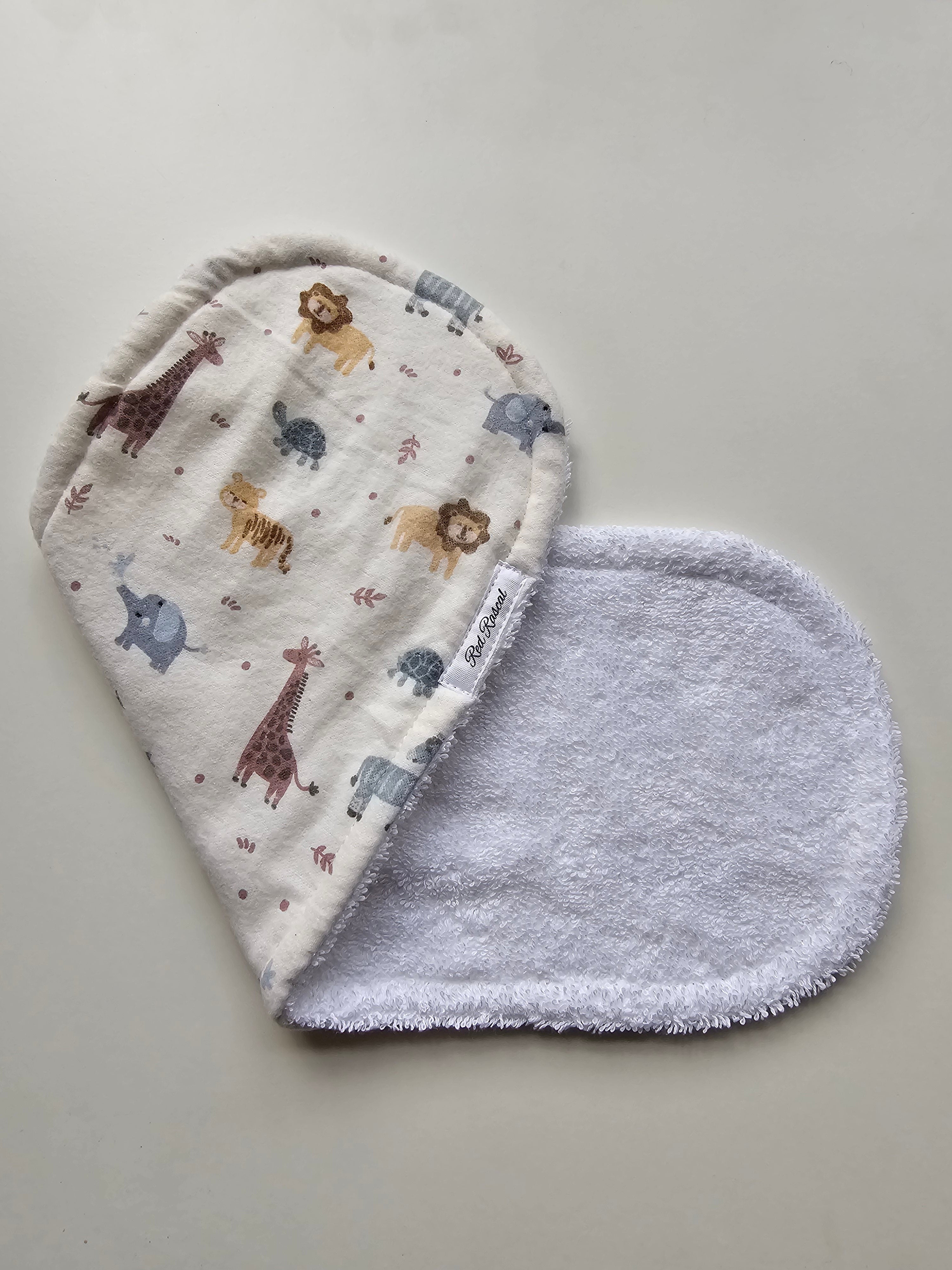 Flannelette Zoo Friends Burp Cloth