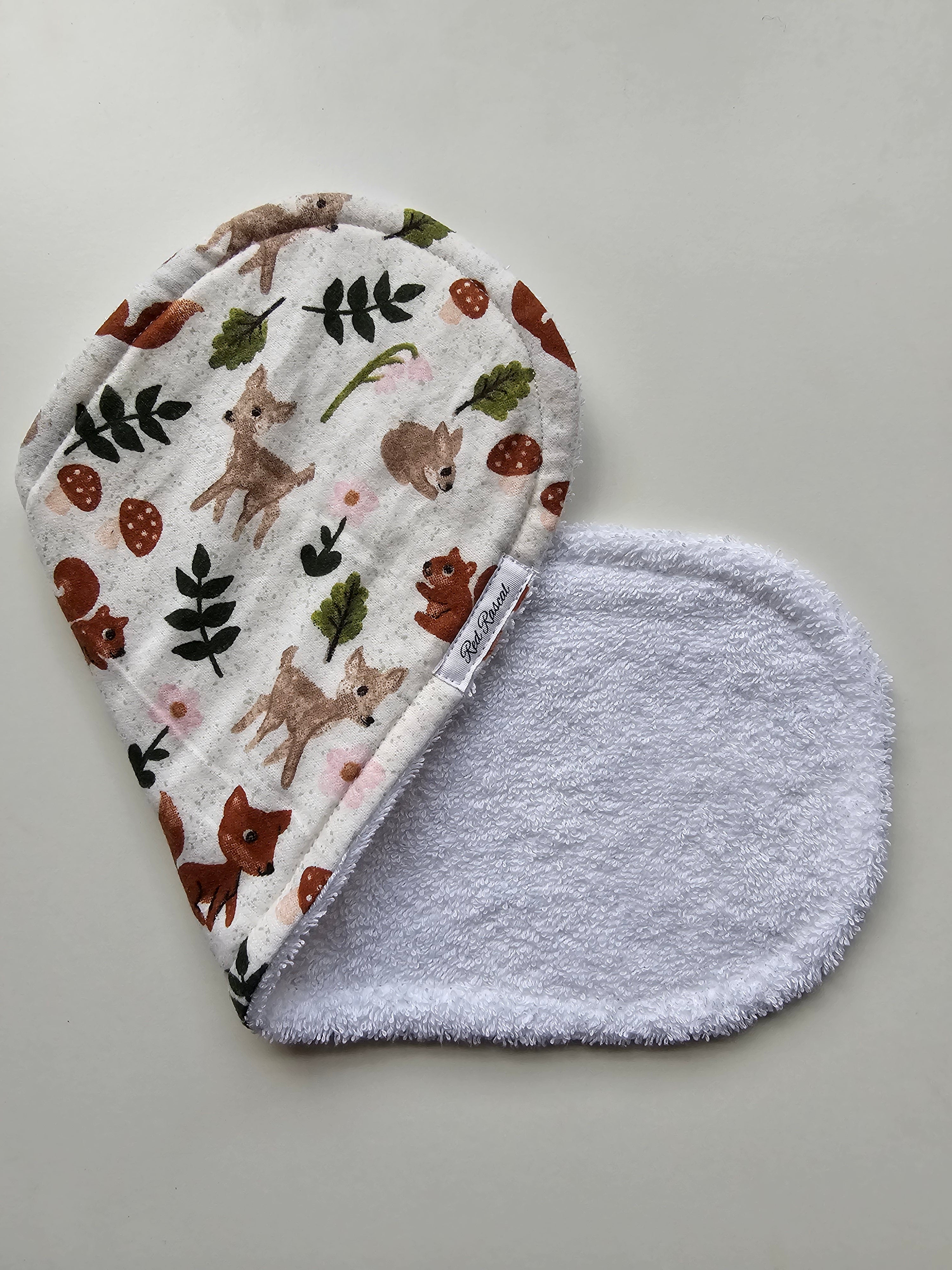 Flannelette Foraging Burp Cloth