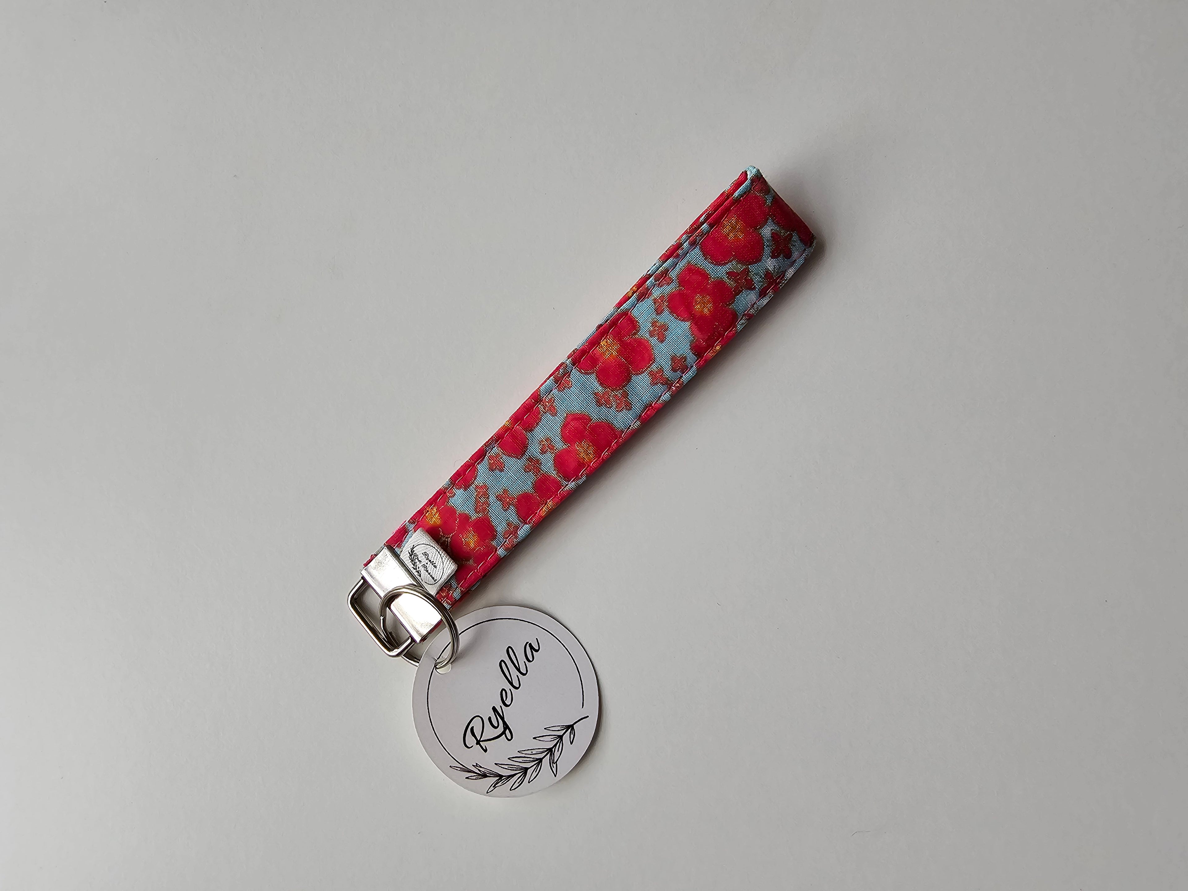 Shimmery Floral Wristlet